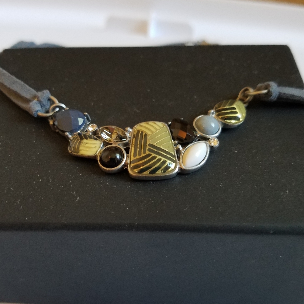 Lia Sophia suede necklace